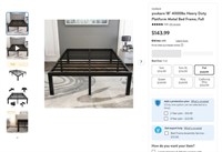 E1028  yookare Platform Bed Frame 18 4000lbs Fu