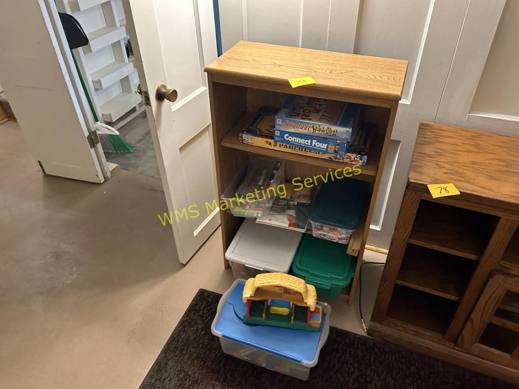 Book Shelf & Children's Toys