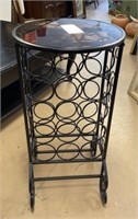 Wine Rack with Glass Top