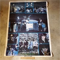 1976 The Beatles Poster - Poor Condition