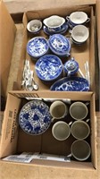 2 BOXES OF ASST ORIENTAL CHINA