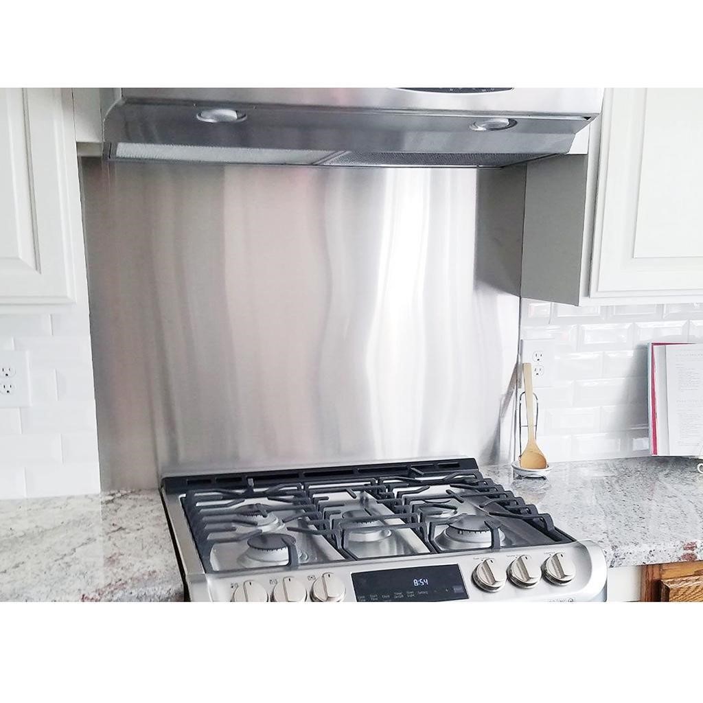 24  By 30  Stainless Steel Stove Backsplash