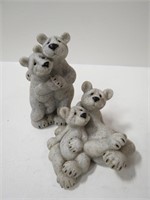 2 "Quarry Critters" Bear Figurines