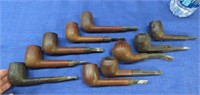 10 (mostly) england tobacco pipes
