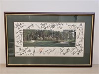Pinehurst No. 2 Hole 17 Framed with autographs