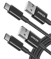 (New)Anker USB C Cable, [2-Pack, 6 ft] Type C