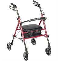 Adjustable Height Rollator Rolling Walker With 6