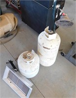 (2) Propane Heaters With Tanks