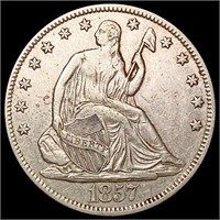 1857 Seated Liberty Half Dollar CLOSELY