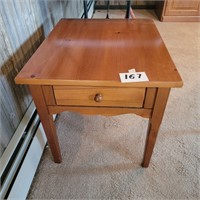 Nice Pine End Table with Dovetailed Drawers
