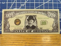 State of Oregon banknote