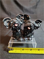 Goebel Numbered Black Terriers Porcelain Figurine