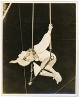 8x10 H.A.Atwell Studio photo of woman on trapeze
