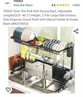 Over The Sink Dish Drying Rack, Adjustable