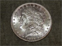 1890 O Morgan Silver Dollar UNC to me U Grade... .