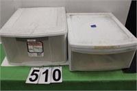 Pair of Sterilite Storage Bins