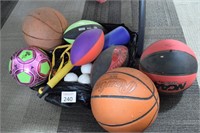 Assorted Sports Balls & Other Items