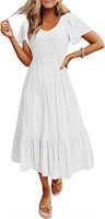 II ININ Women Summer Midi Boho Dress-LG