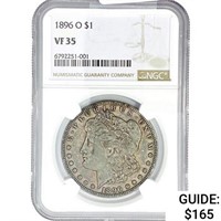 1896-O Morgan Silver Dollar NGC VF35