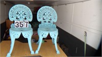 Cast Aluminum Chairs & Table