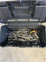 Tool box with miscellaneous wrenches, sockets