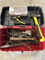 Craftsman plastic tool box, Klien tool, misc tools