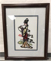 Geisha Girl Made of Delicate Paper Cutouts Pencil