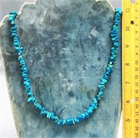 30" Turquoise necklace        (2)