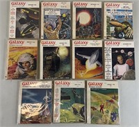 11pc 1952-57 Galaxy Science Fiction Books