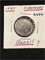Brazil 1997  5 Centavos Coin