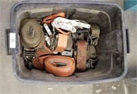 Tub of Ratchet Tie-Downs