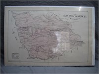 Vintage 1878 2nd District Baltimore Co. Map