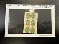 TEXAS SC EARLY CIGARETTE REVENUE TAX STAMPS