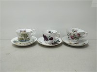 bone china cups and saucers- 4 royal albert sets