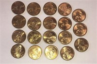 19 - 2000 $1 Sacagawea Coins