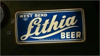 West Bend Lithia beer lighted sign