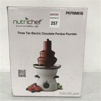 NUTRICHEF THREE TIER ELECTRIC CHOCOLATE FONDUE