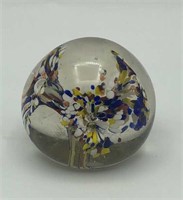 Art Glass Millefiori Paperweight