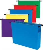 1InTheOffice Poly Expanding Hanging File Folders