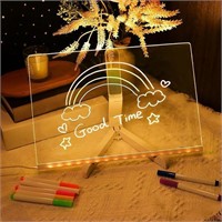 35$-LED Note Board with Colors Acrylic Dry Erase