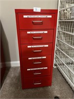 METAL CABINET ABOUT 24 to 36” tall