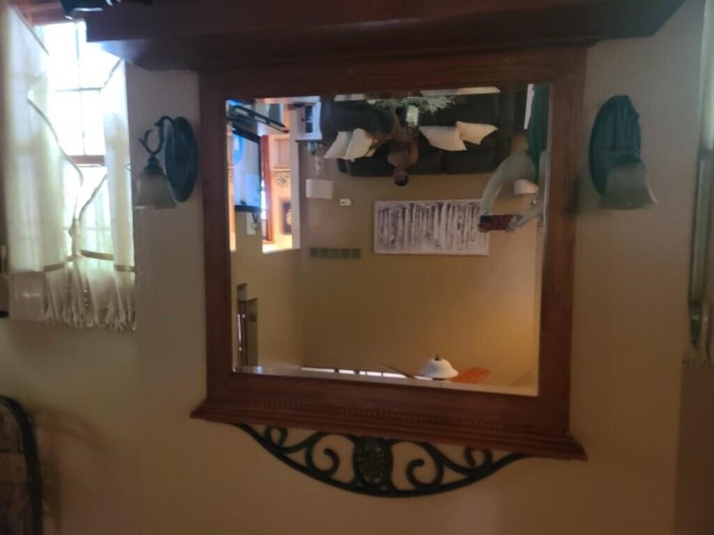 40" t x 41" w wall mirror