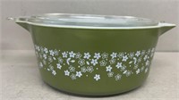 Pyrex casserole dish olive green