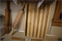 Wooden Cutting Board and Rolling Pins
