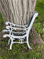 Heavy Antique Metal Bench Ends