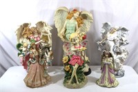 6 Large Angel & Fairy Figurines