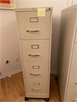 Hirsch file cabinet with key and file folders #79