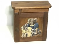 Hand Painted Bear Wall Cabinet