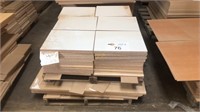 1 Stack of 3/4" Particle Board,