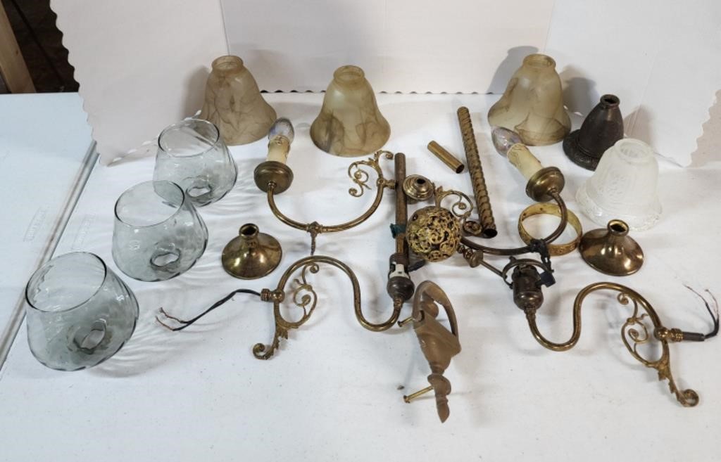 Lamp sconces  Brass wall lamps(parts)  n